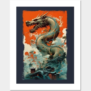 Cloud Dragon Posters and Art